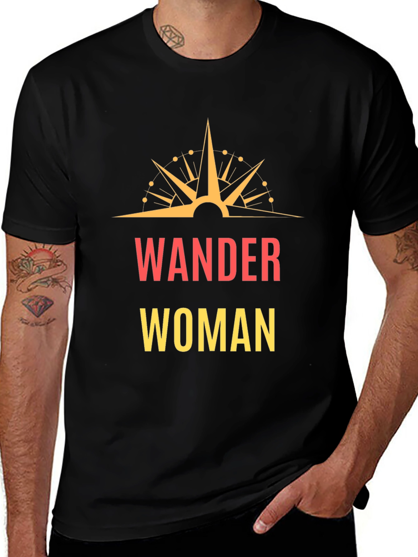 Wander Woman Graphic Tee - Black