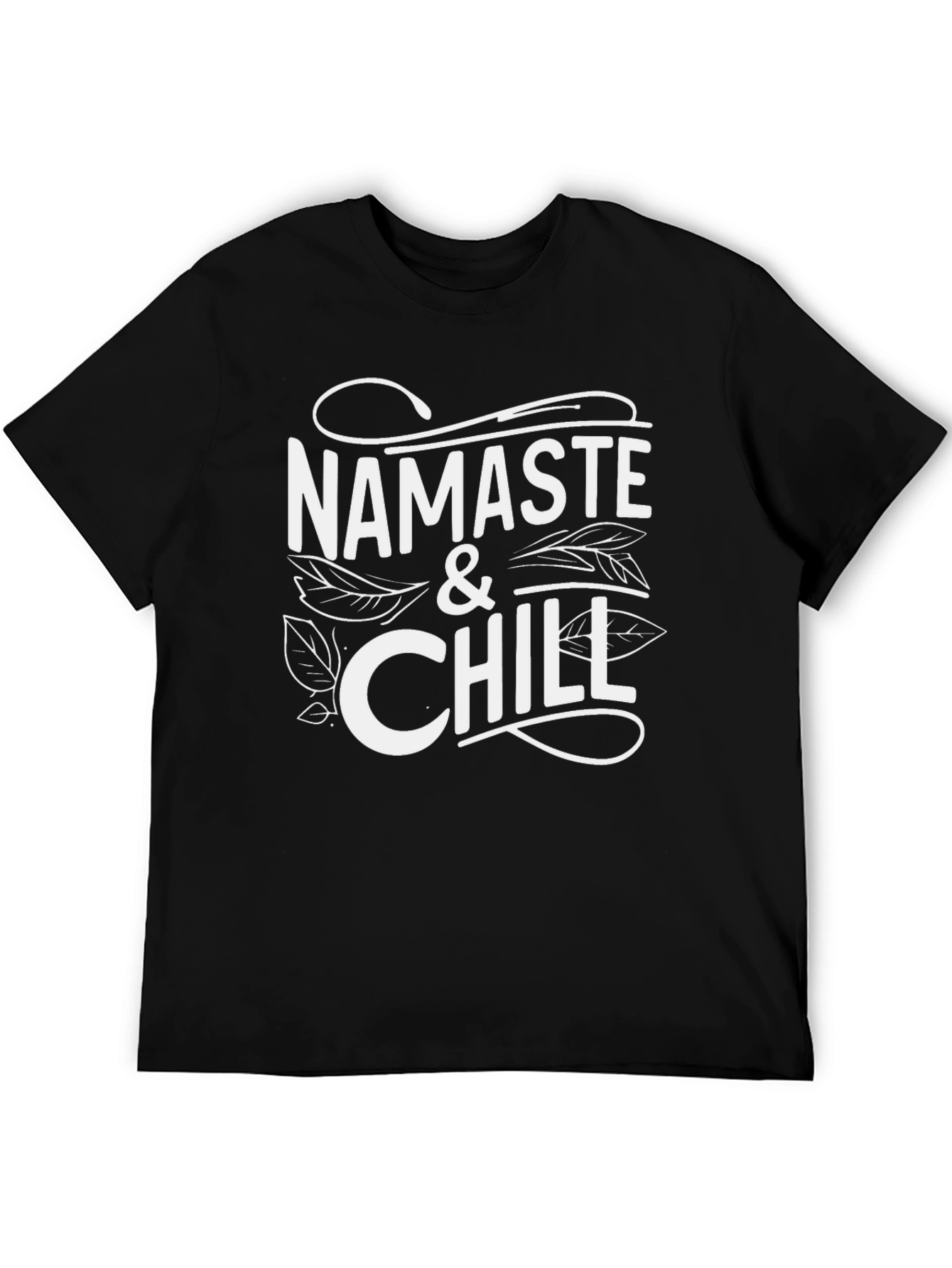 Namaste & Chill Graphic Tee - Relaxed Style