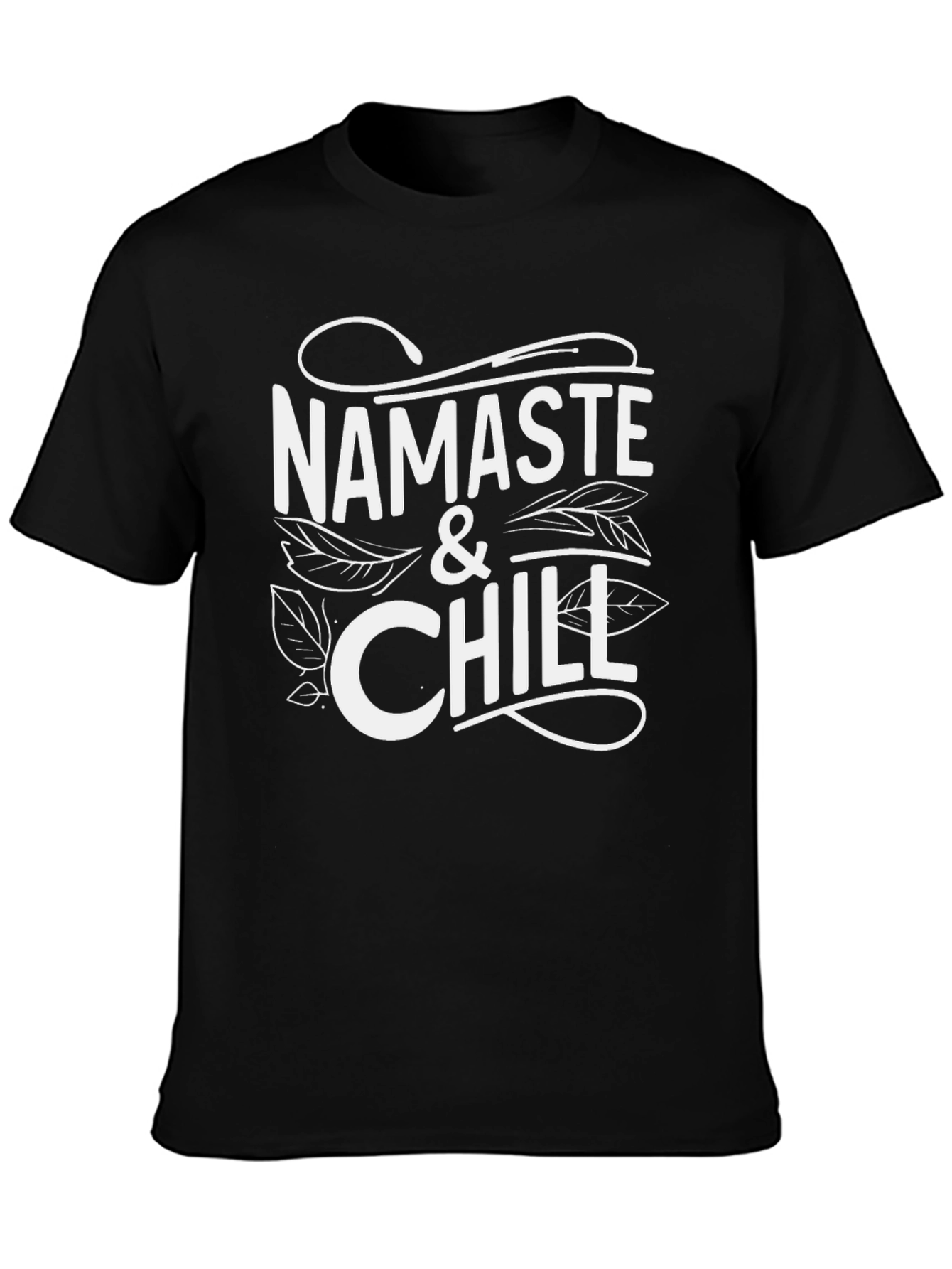 Namaste & Chill Graphic Tee - Relaxed Style