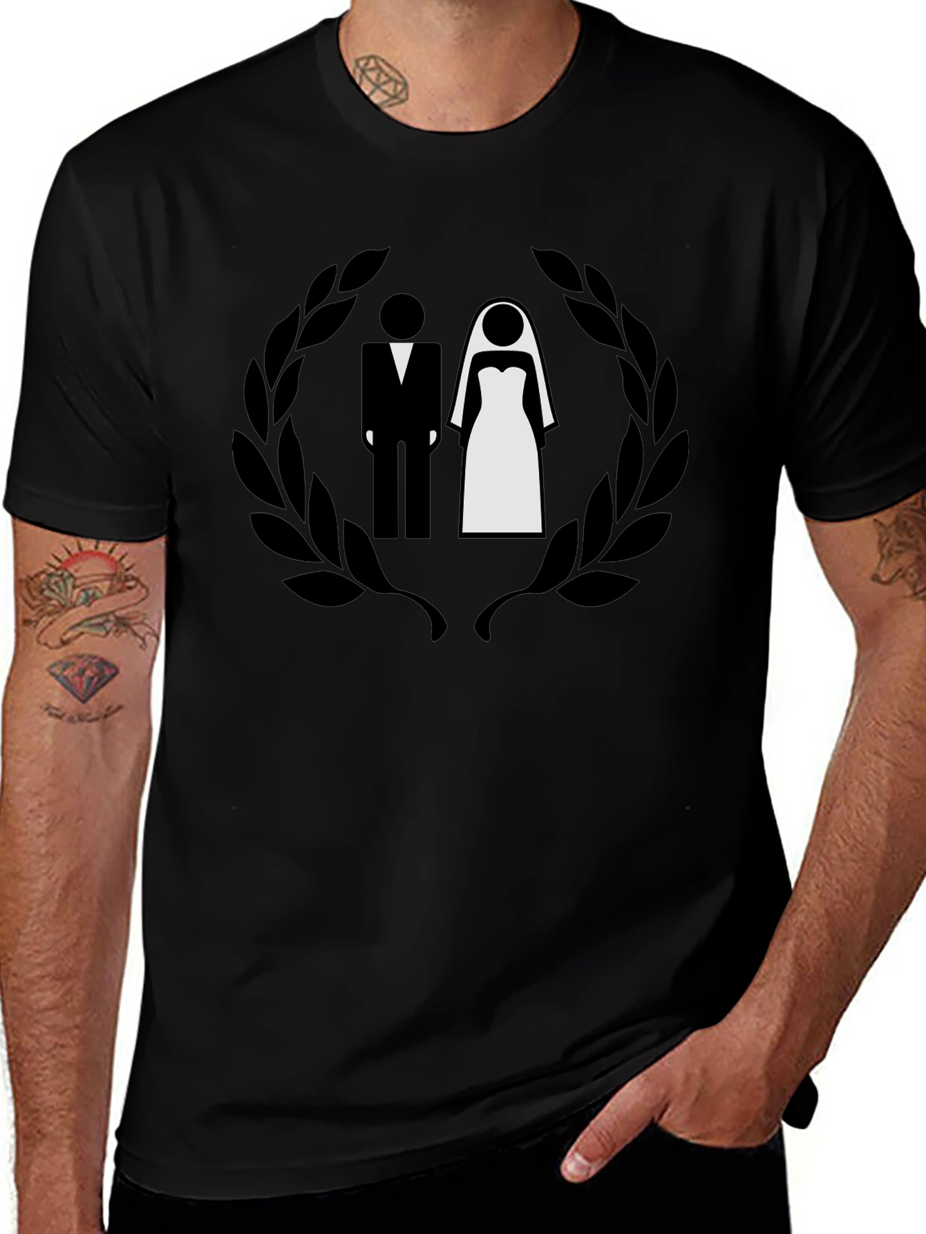 Bride and Groom Graphic Tee - Wedding Shirt
