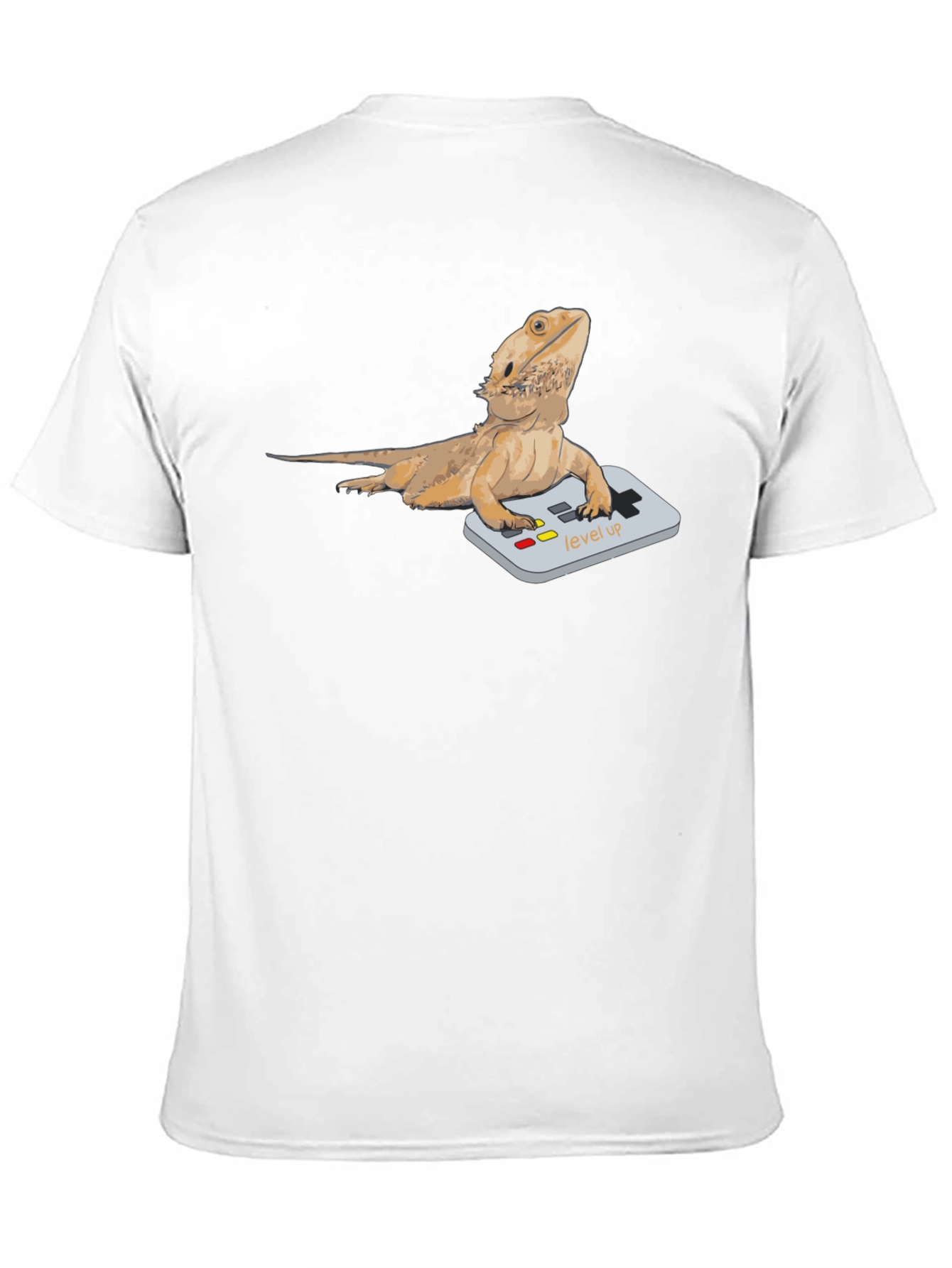 Bearded Dragon Gamer T-Shirt - Level Up Lizard Tee