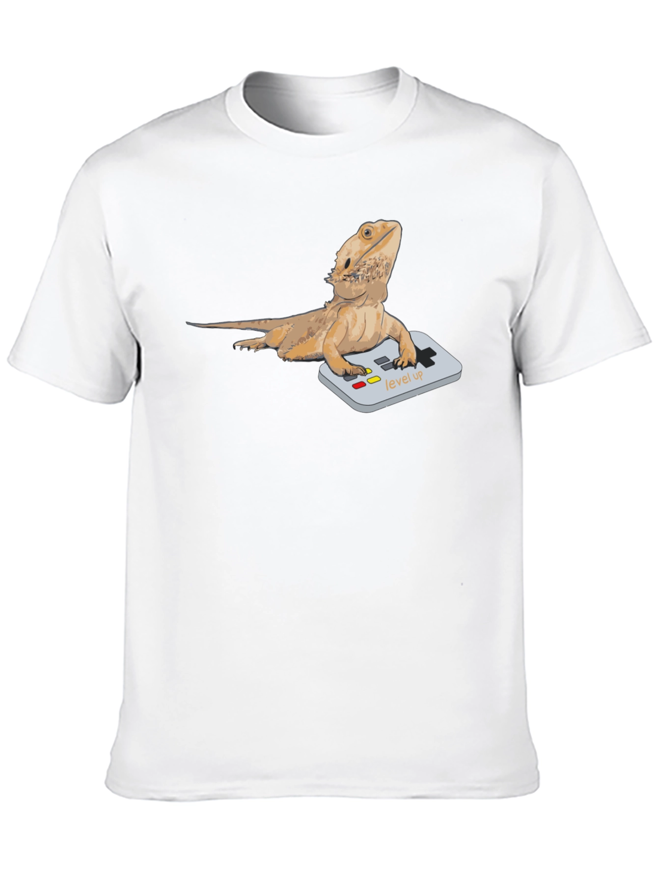 Bearded Dragon Gamer T-Shirt - Level Up Lizard Tee