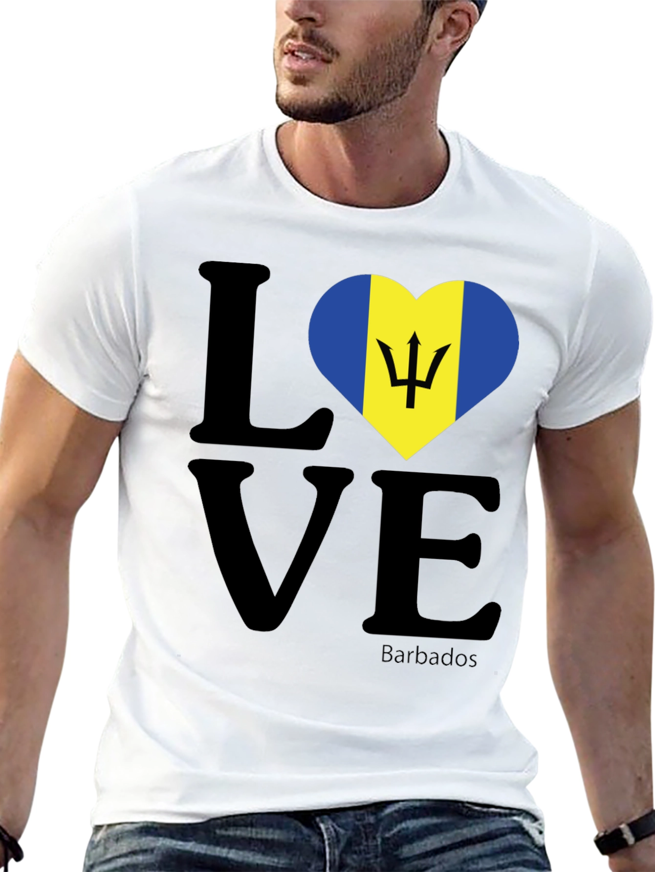 Barbados Love Heart T-Shirt