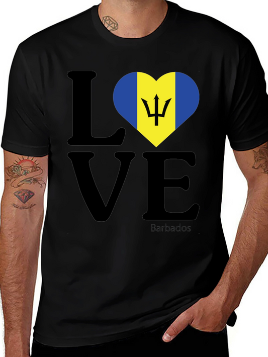 Barbados Love Heart T-Shirt