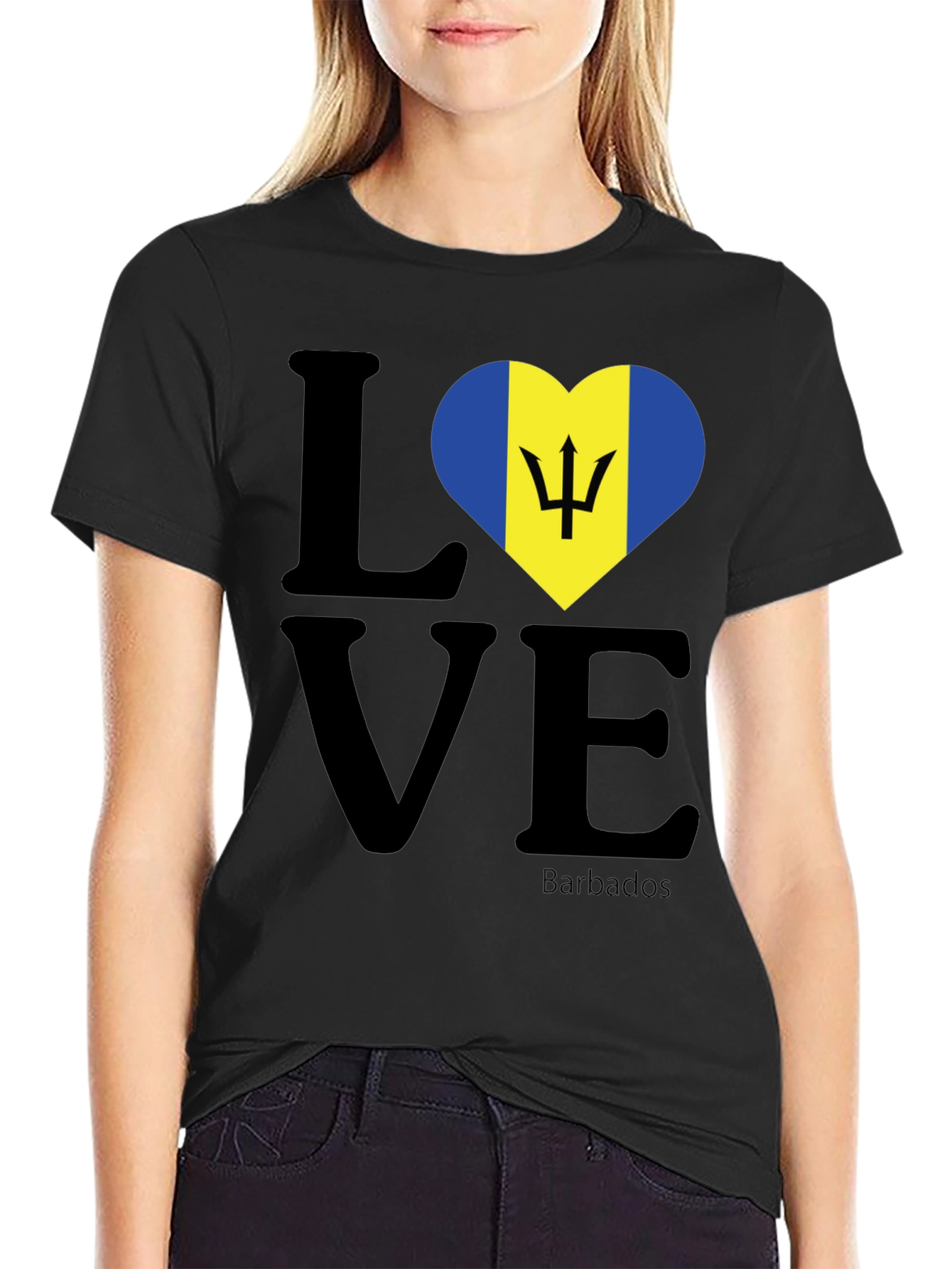Barbados Love Heart T-Shirt