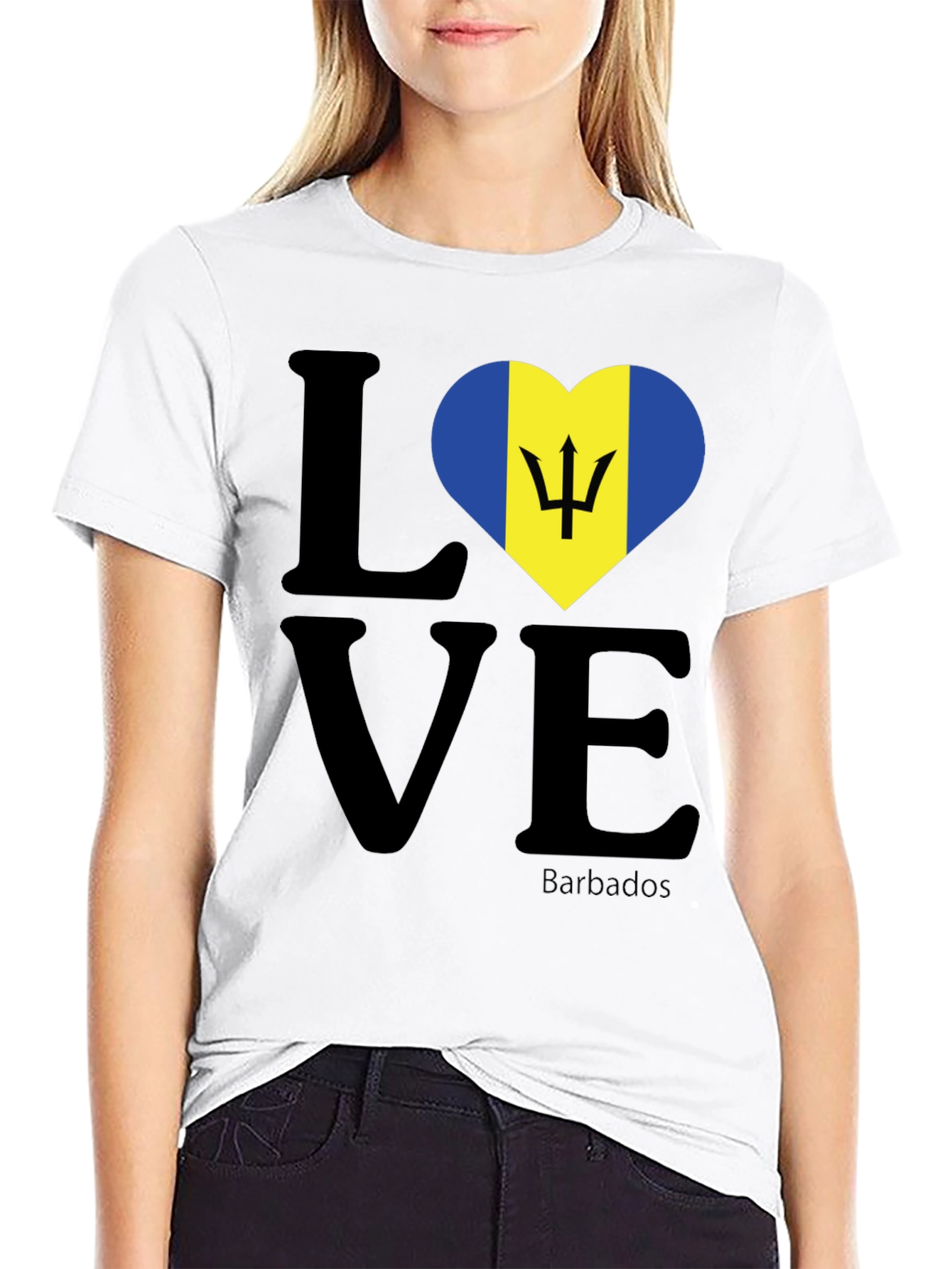 Barbados Love Heart T-Shirt
