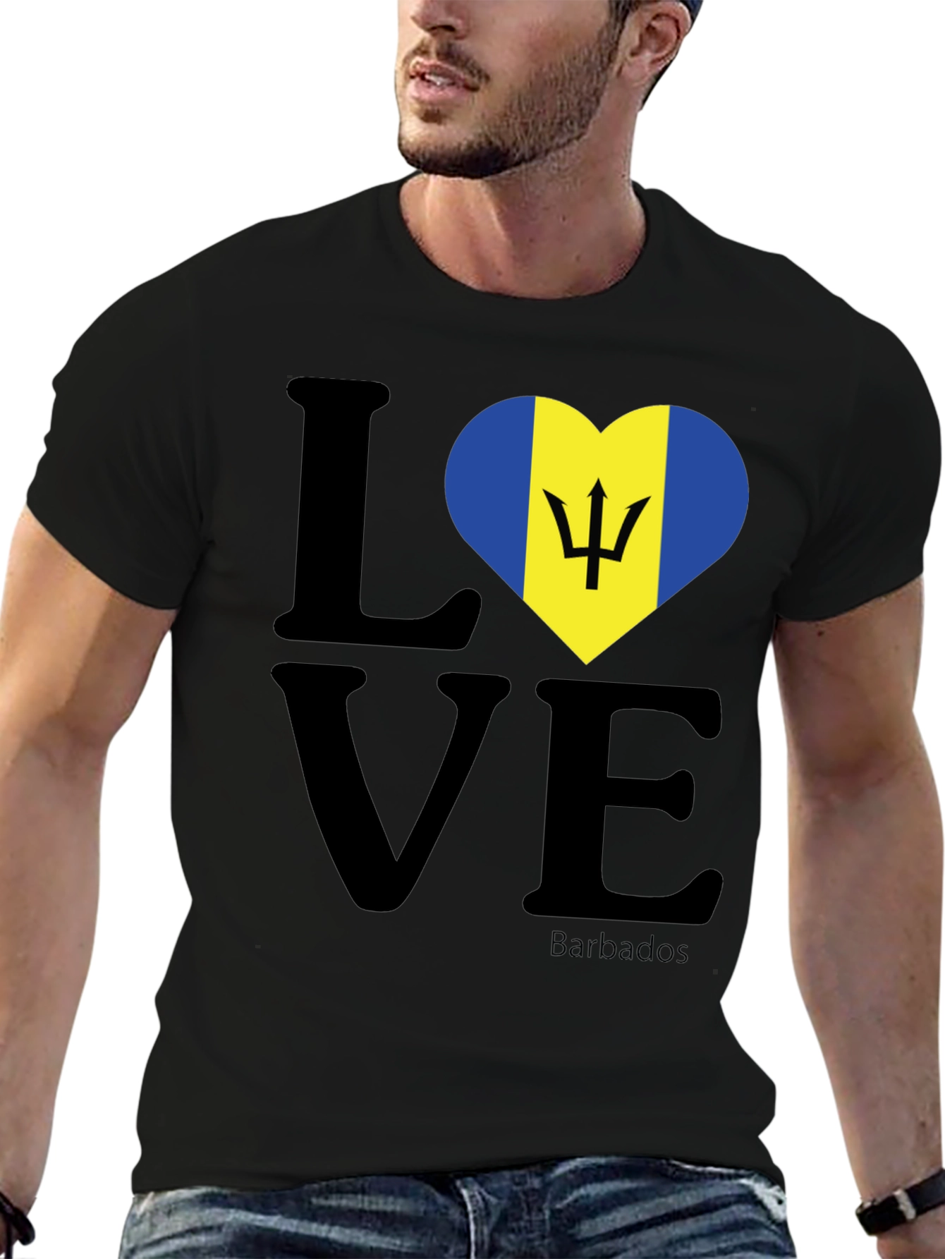 Barbados Love Heart T-Shirt