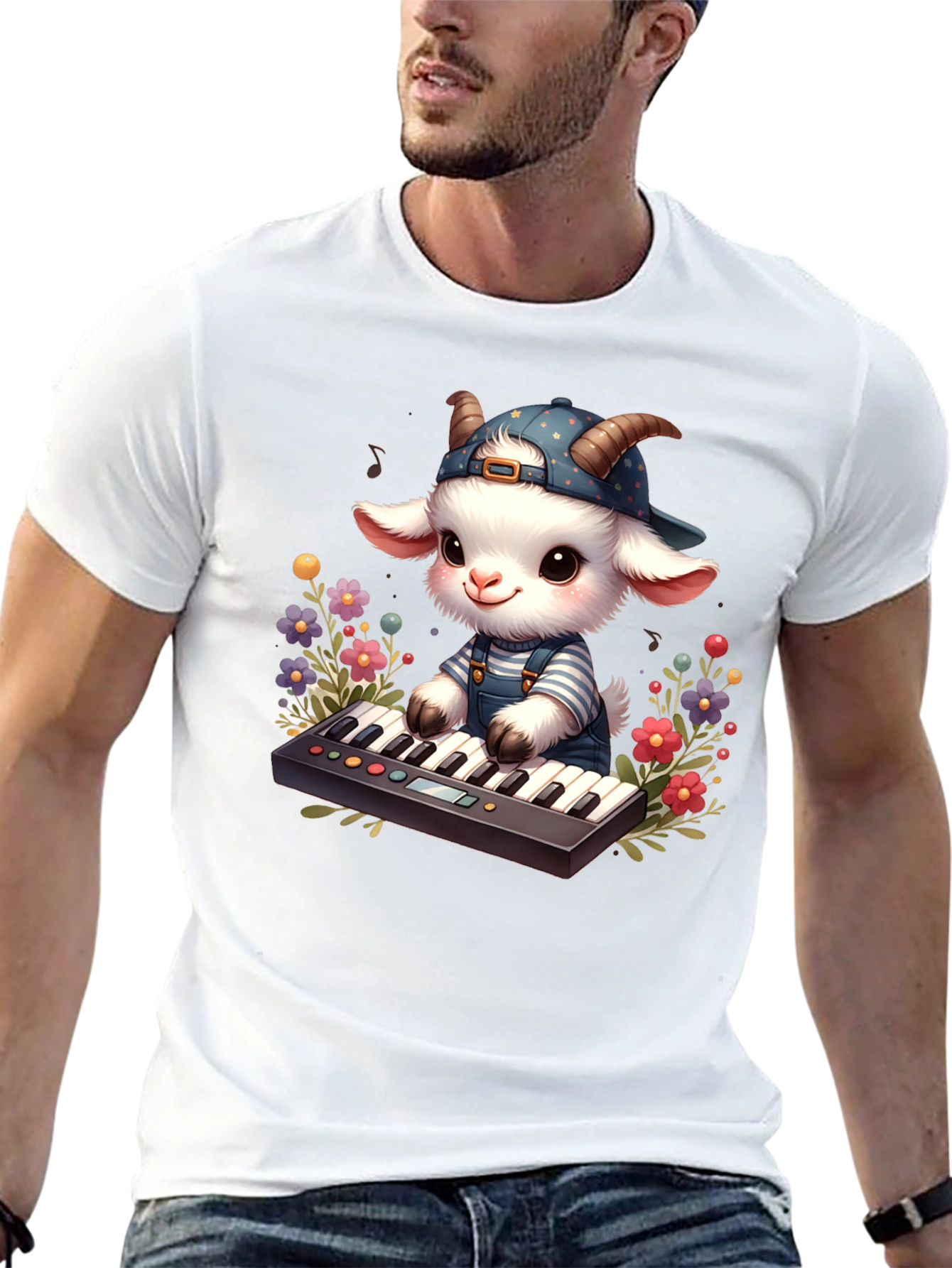 Goat Musician T-Shirt