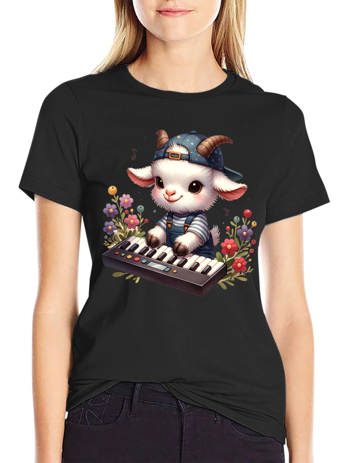 Goat Musician T-Shirt
