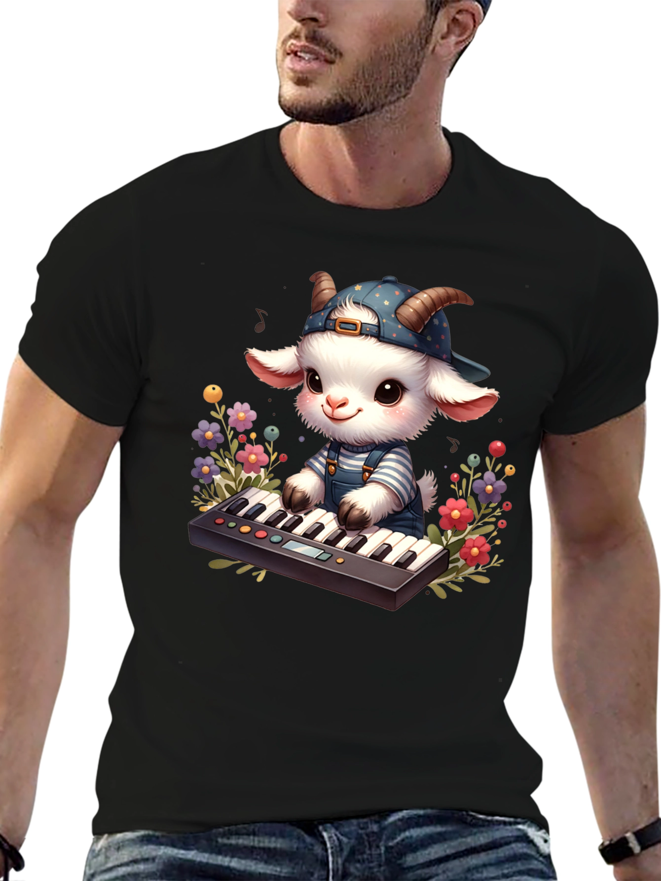Goat Musician T-Shirt