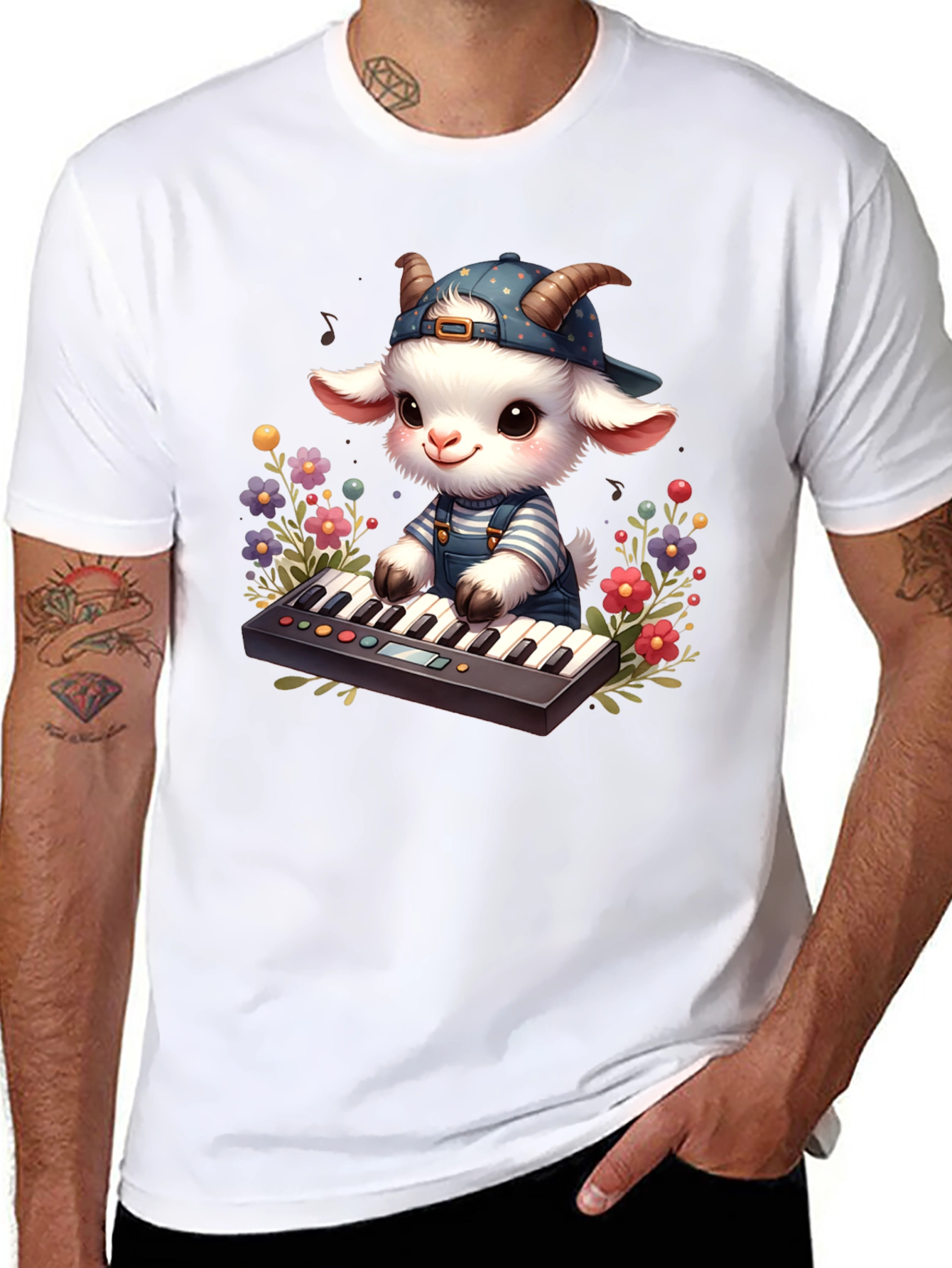 Goat Musician T-Shirt
