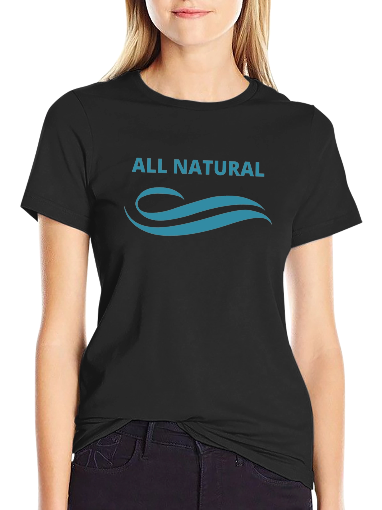 All Natural Black Graphic Tee