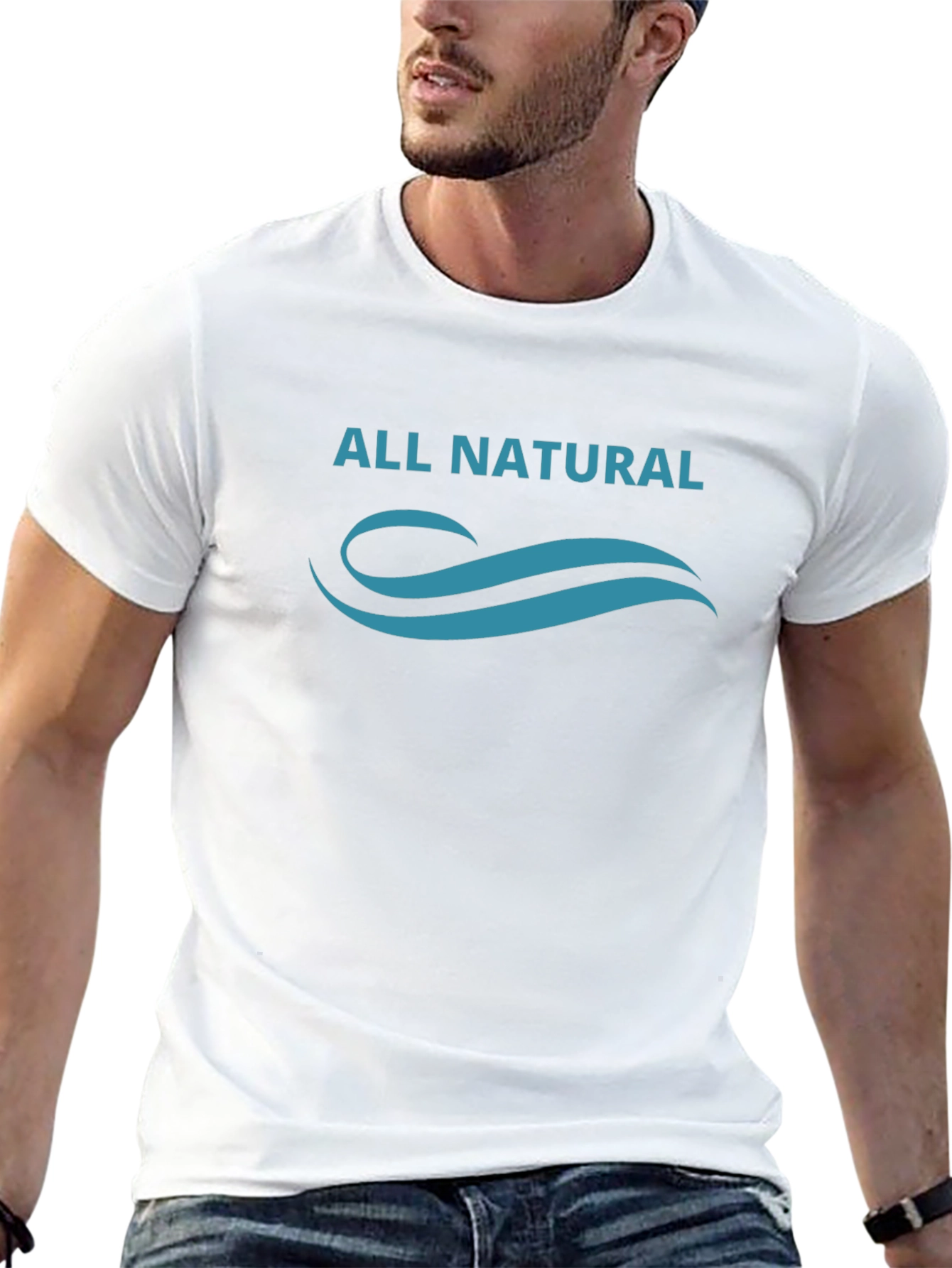 All Natural Black Graphic Tee