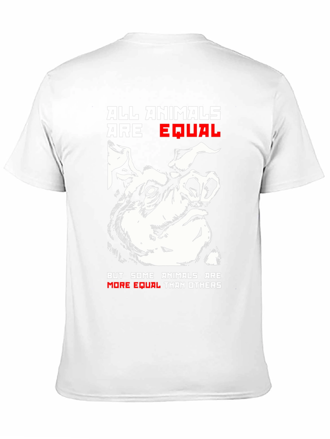 All Animals are Equal Pig Graphic T-Shirt