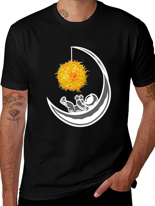 Astronaut in Moon with Sun T-Shirt