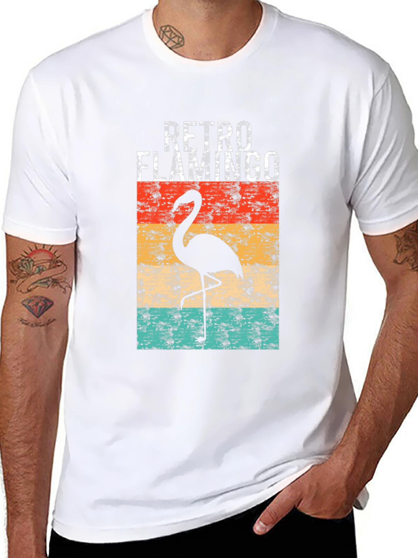Retro Flamingo Graphic Tee