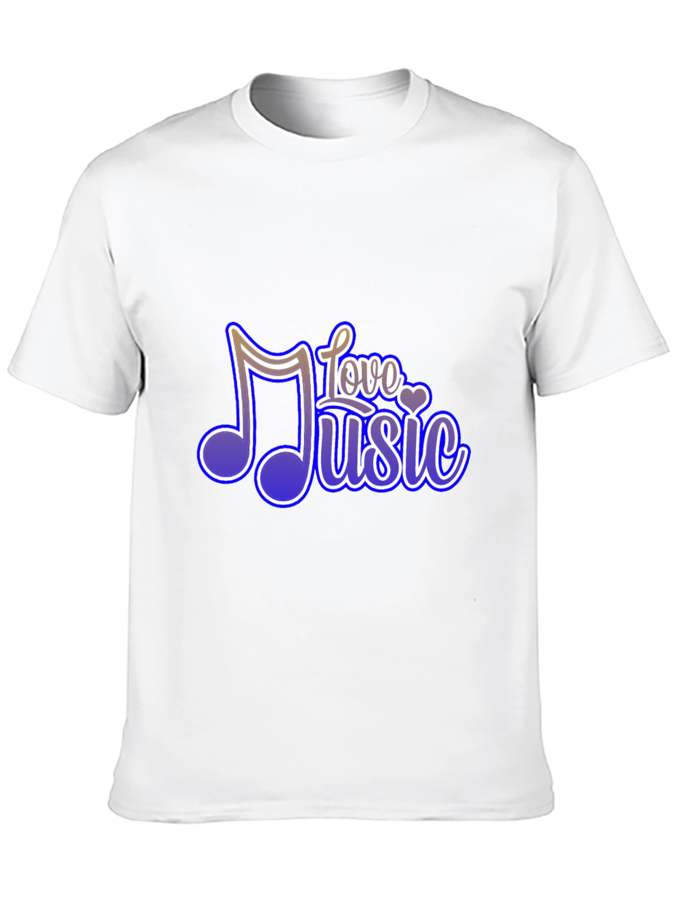 Love Music Graphic Tee - Soft Black T-Shirt
