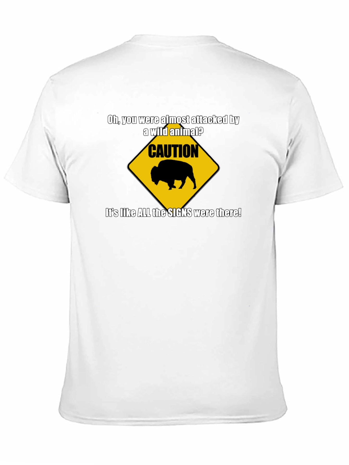 Caution Wild Animal Graphic T-Shirt