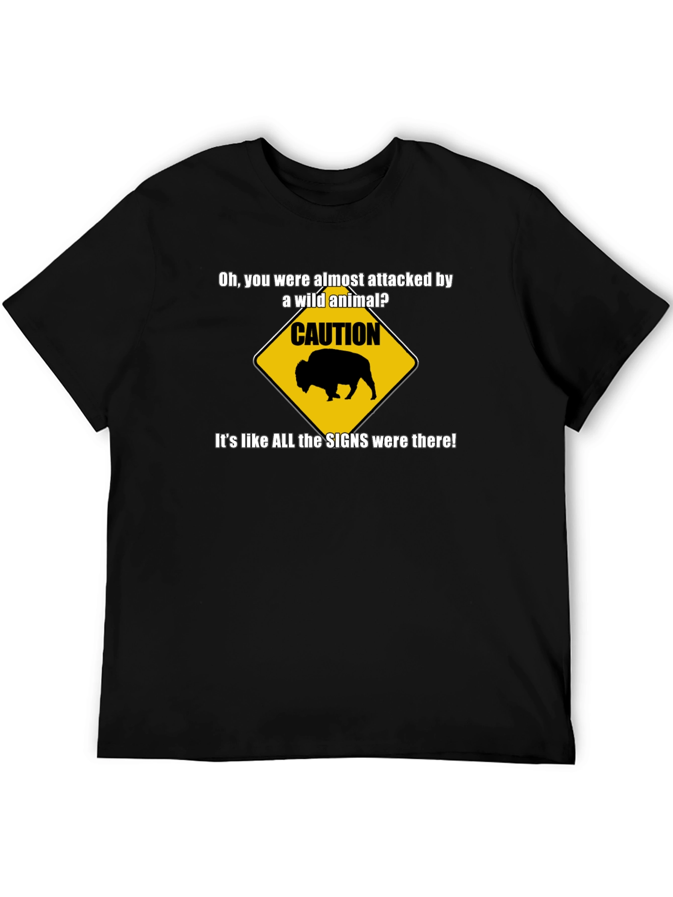 Caution Wild Animal Graphic T-Shirt