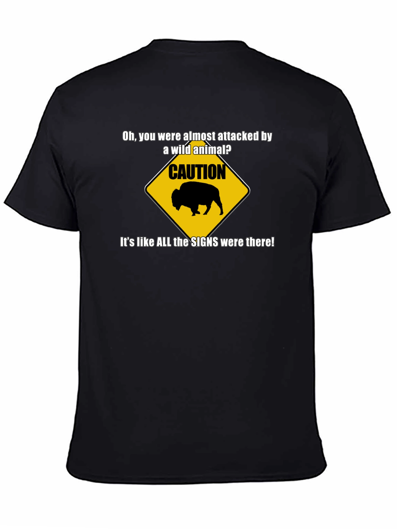 Caution Wild Animal Graphic T-Shirt