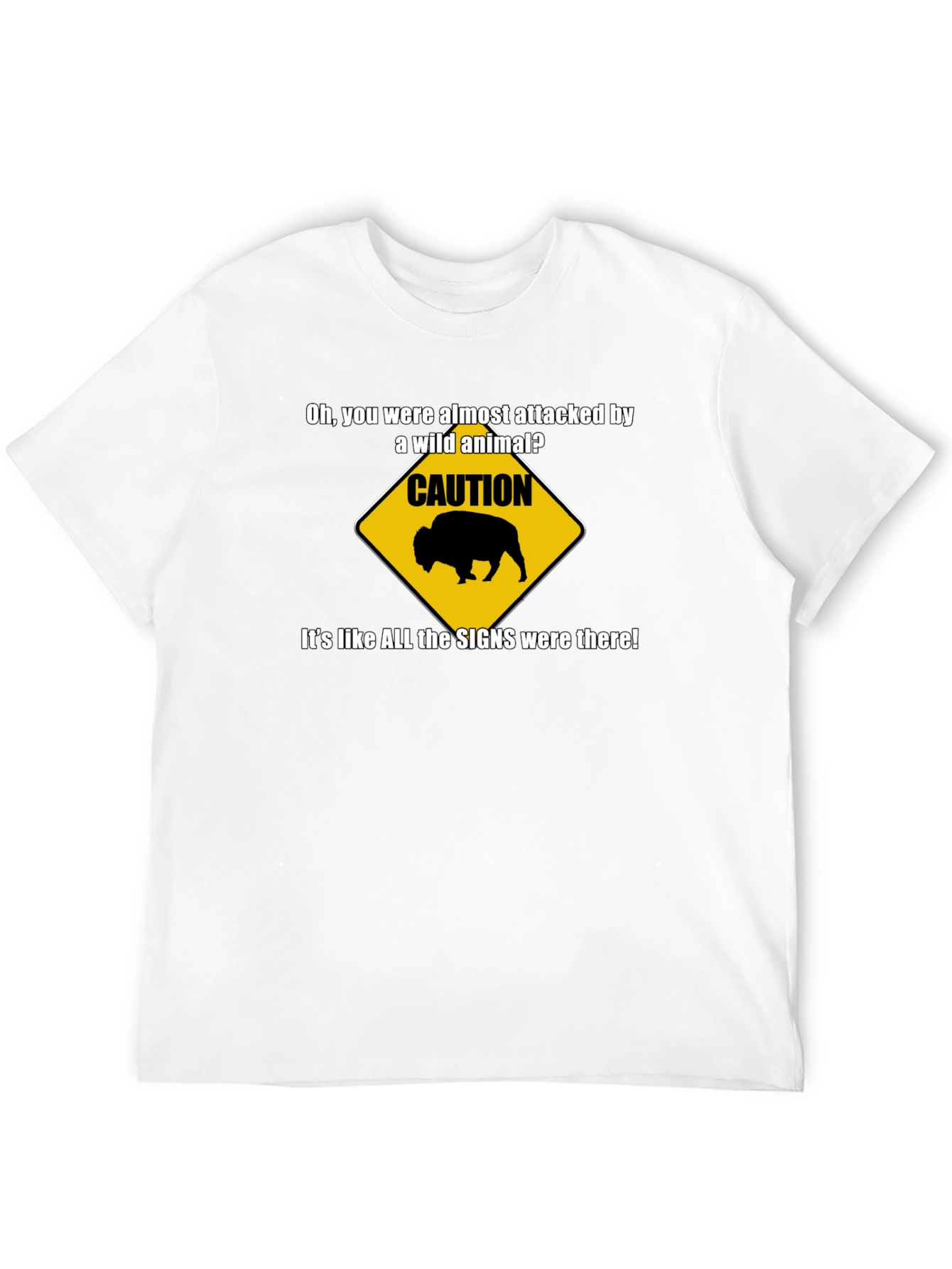 Caution Wild Animal Graphic T-Shirt