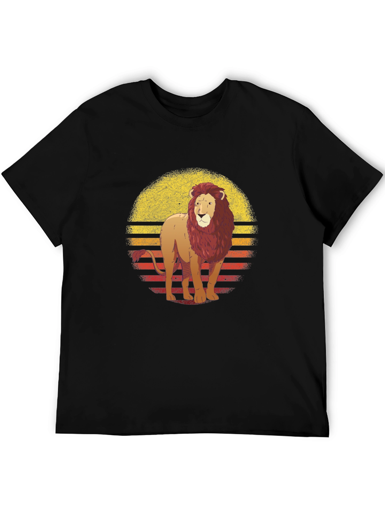 Retro Lion Graphic Tee - Stylish Comfort