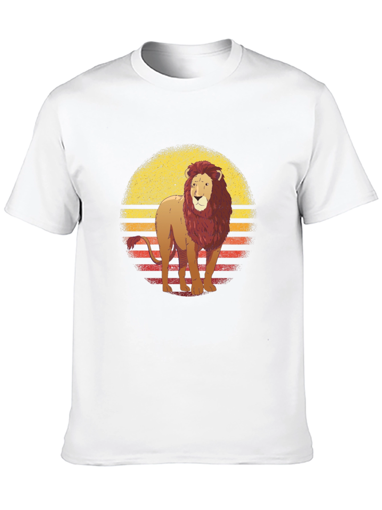 Retro Lion Graphic Tee - Stylish Comfort