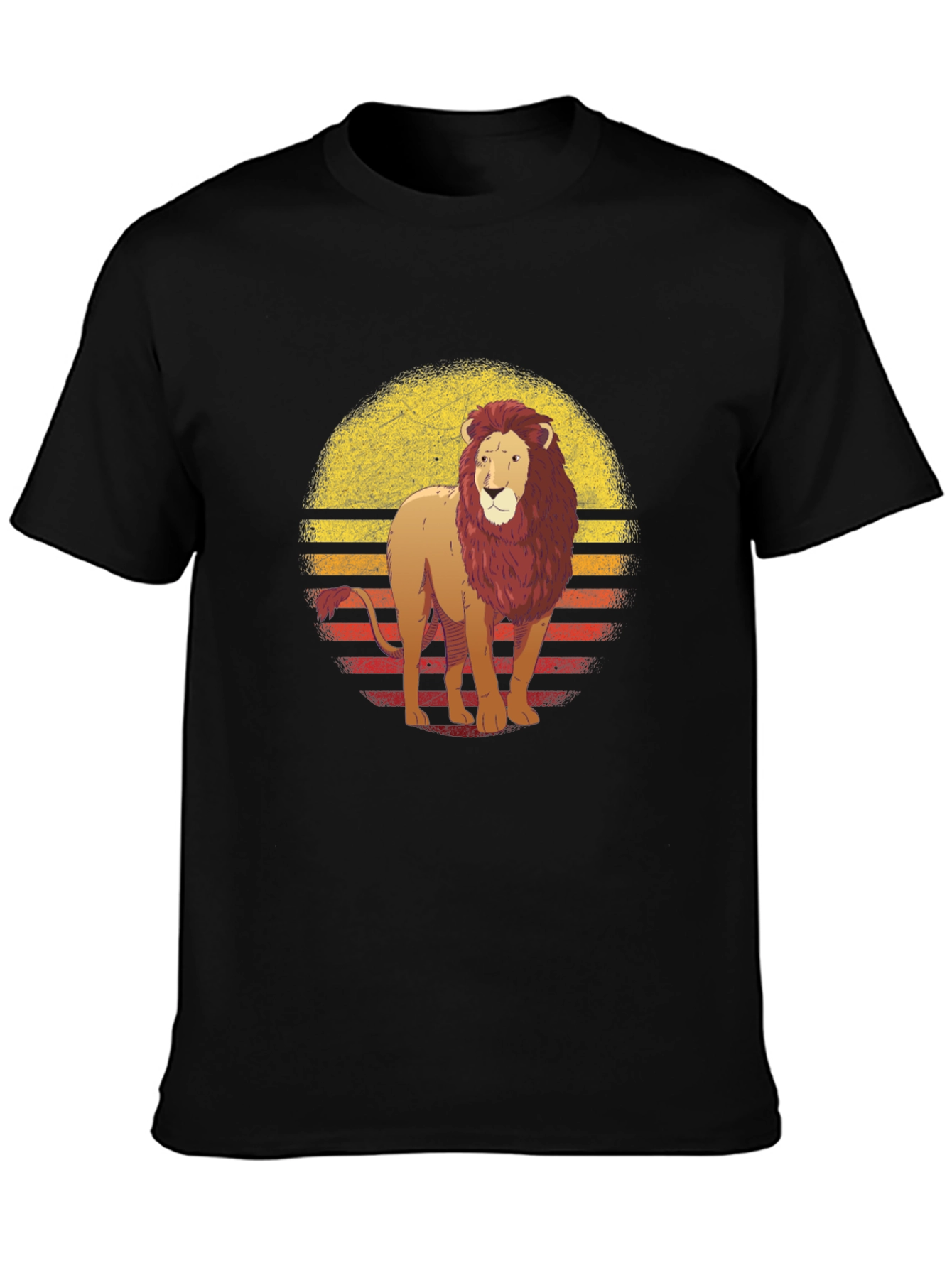 Retro Lion Graphic Tee - Stylish Comfort