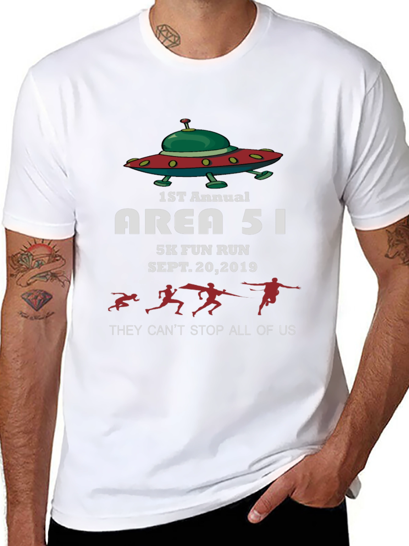 Area 51 Fun Run Black T-Shirt