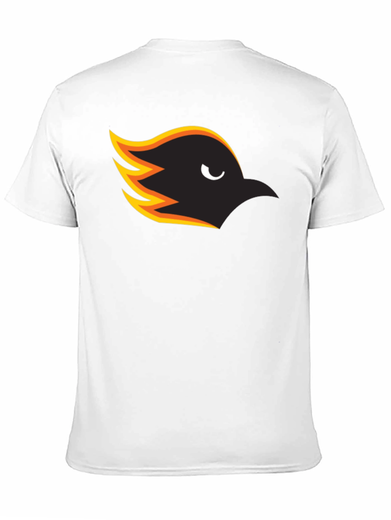 Mens Black T-Shirt with Bird Graphic