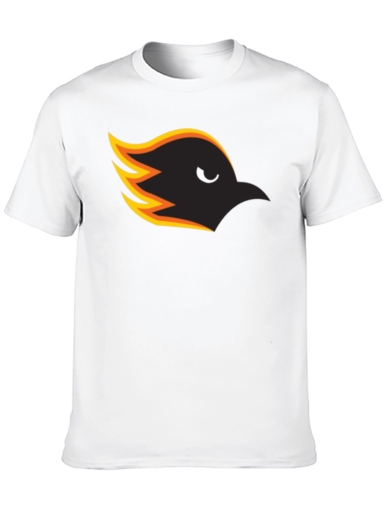 Mens Black T-Shirt with Bird Graphic