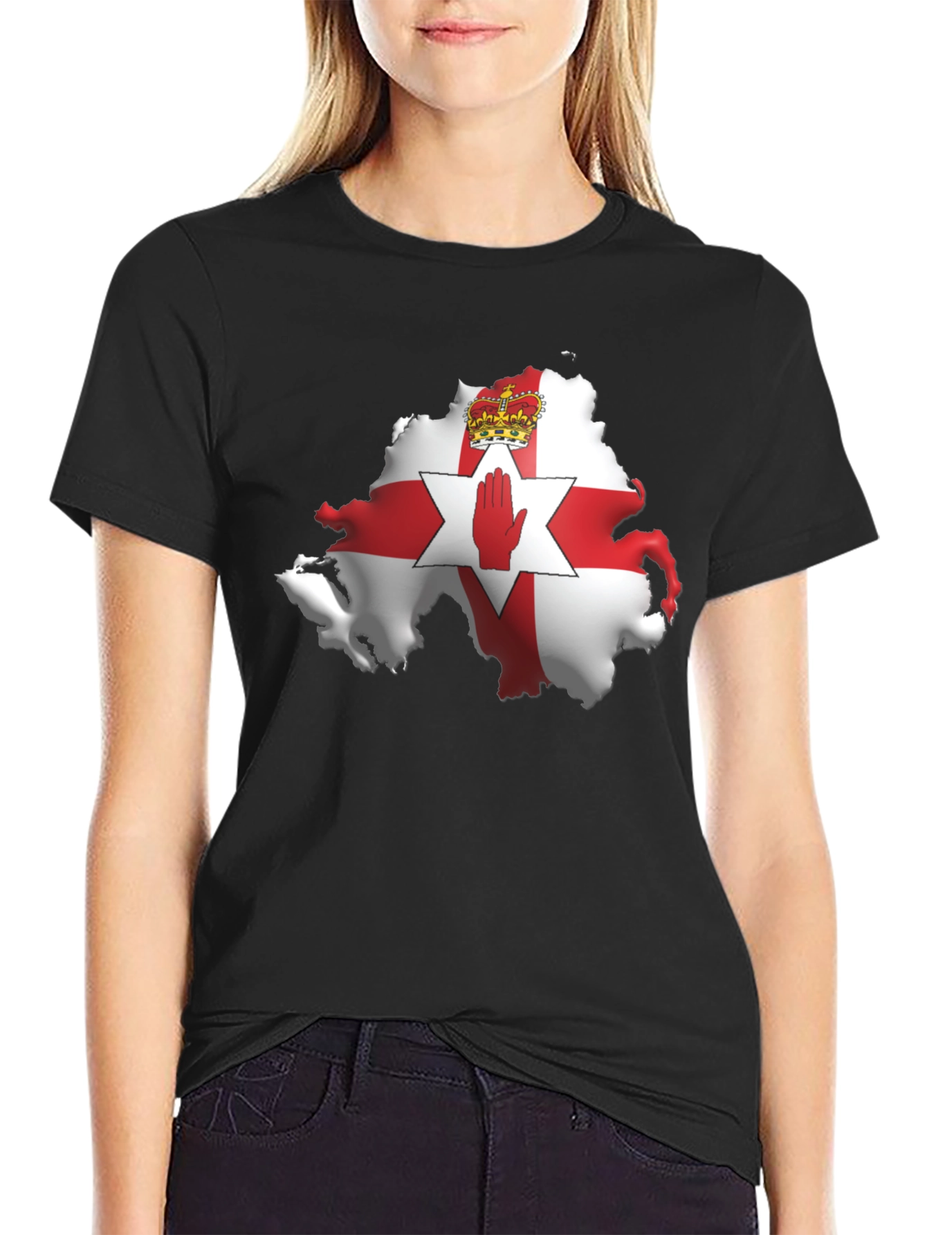 Northern Ireland Flag T-Shirt Black