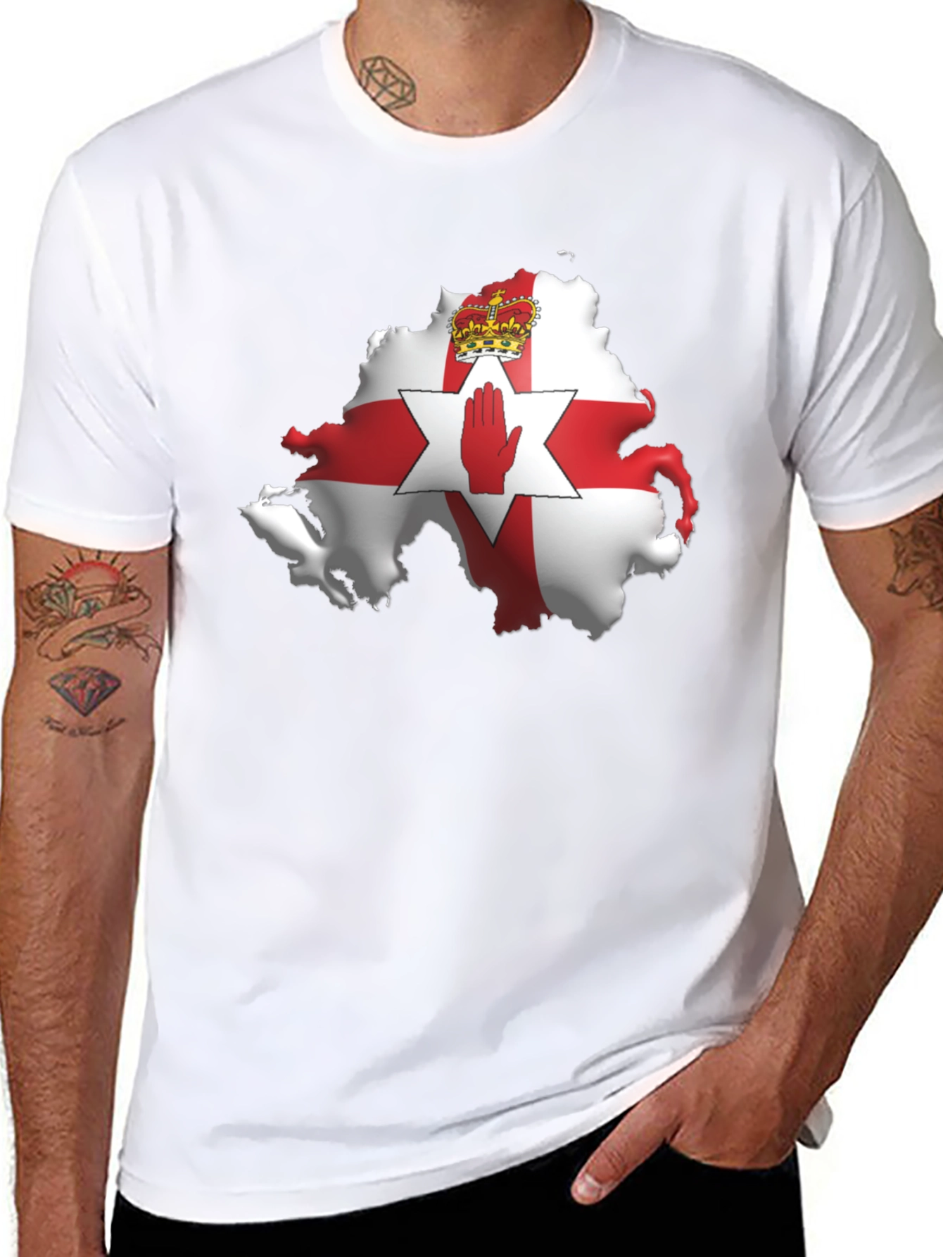 Northern Ireland Flag T-Shirt Black