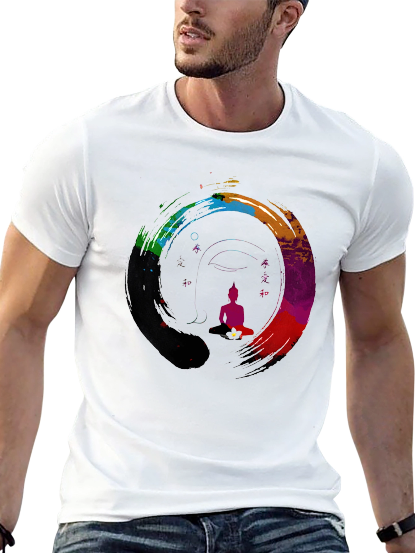 Zen Buddha Graphic Tee - Meditative Style Shirt