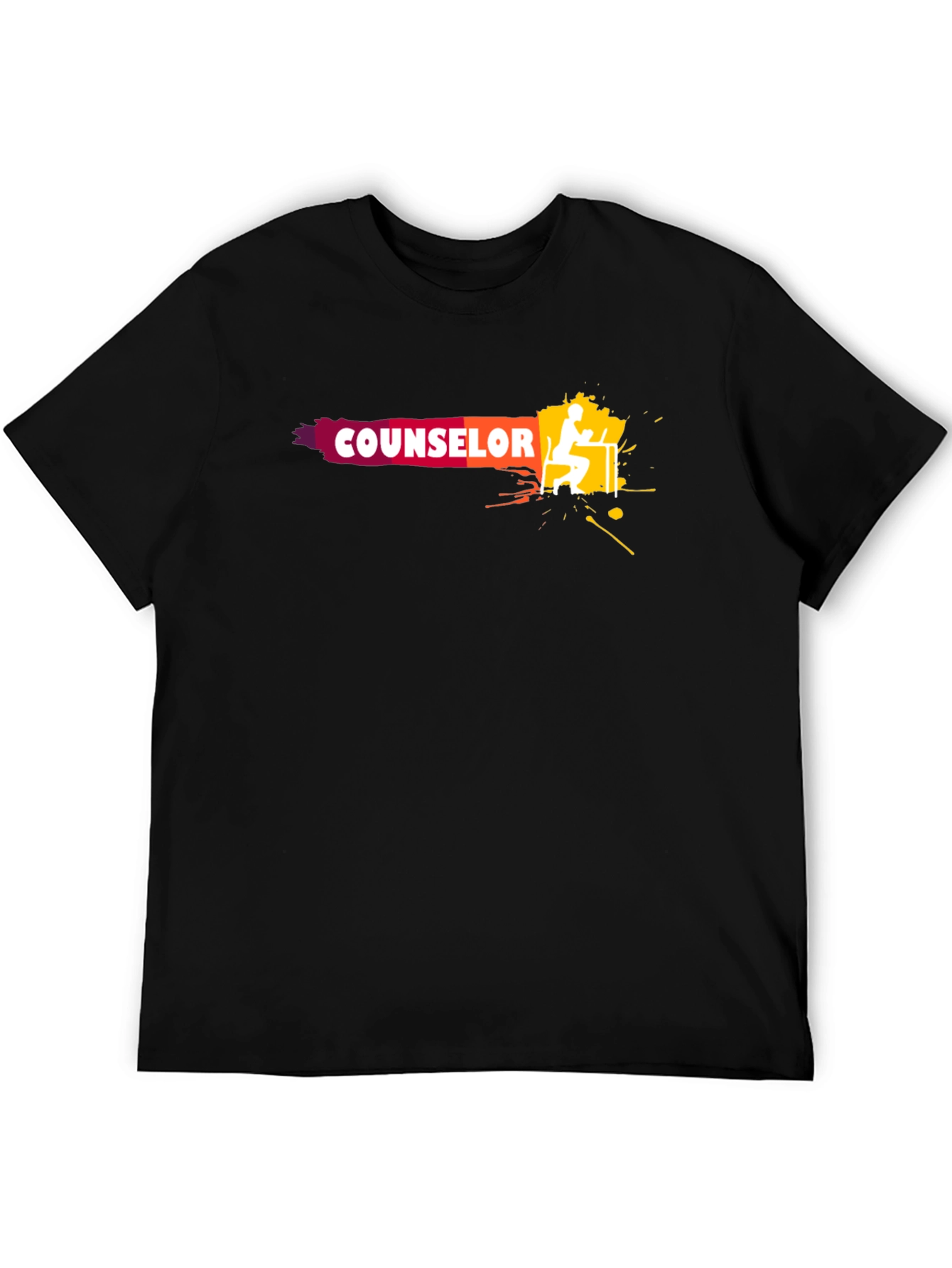 Counselor Graphic Tee - Unisex Black T-Shirt