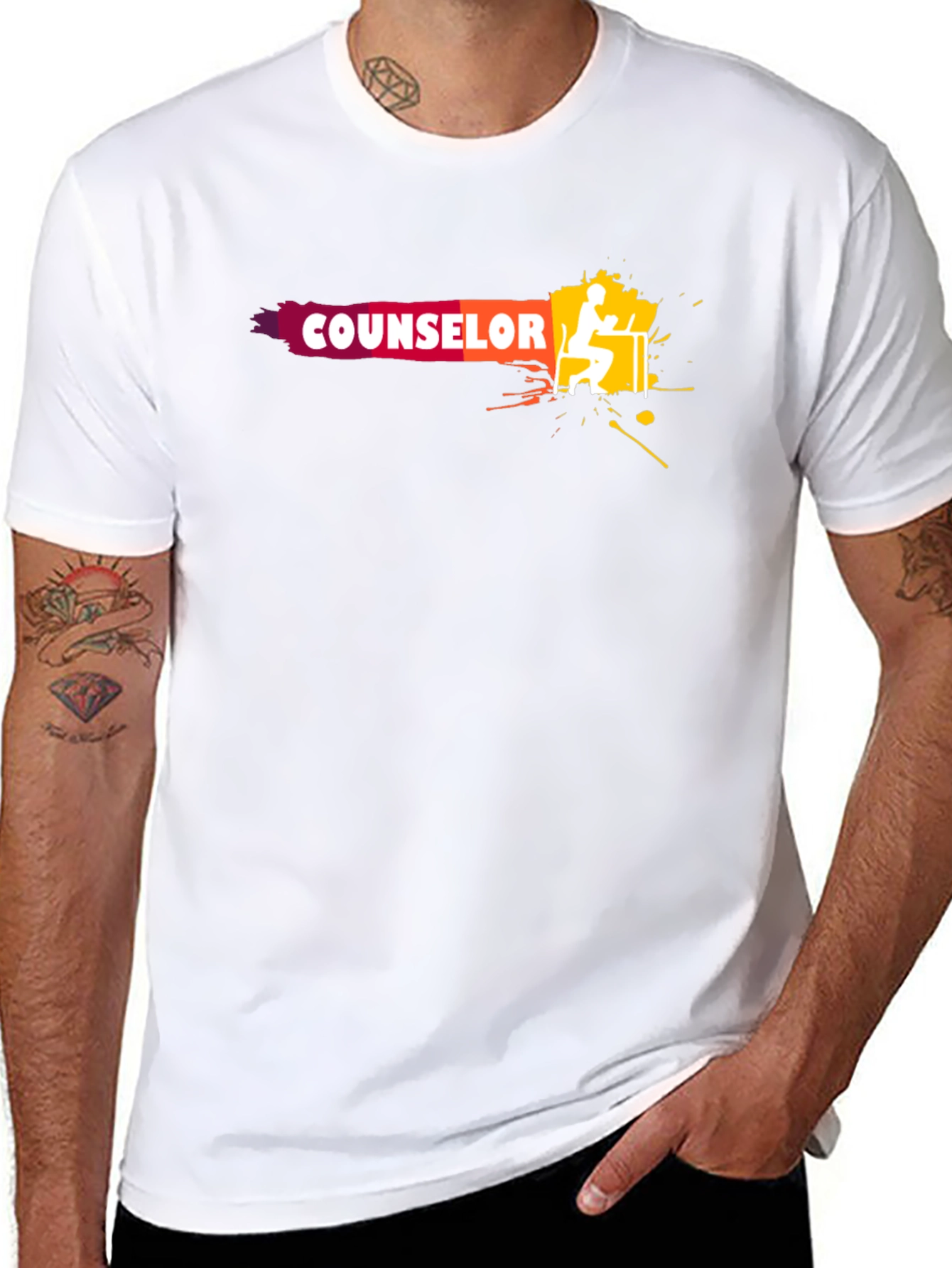Counselor Graphic Tee - Unisex Black T-Shirt