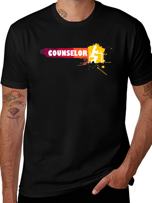 Counselor Graphic Tee - Unisex Black T-Shirt