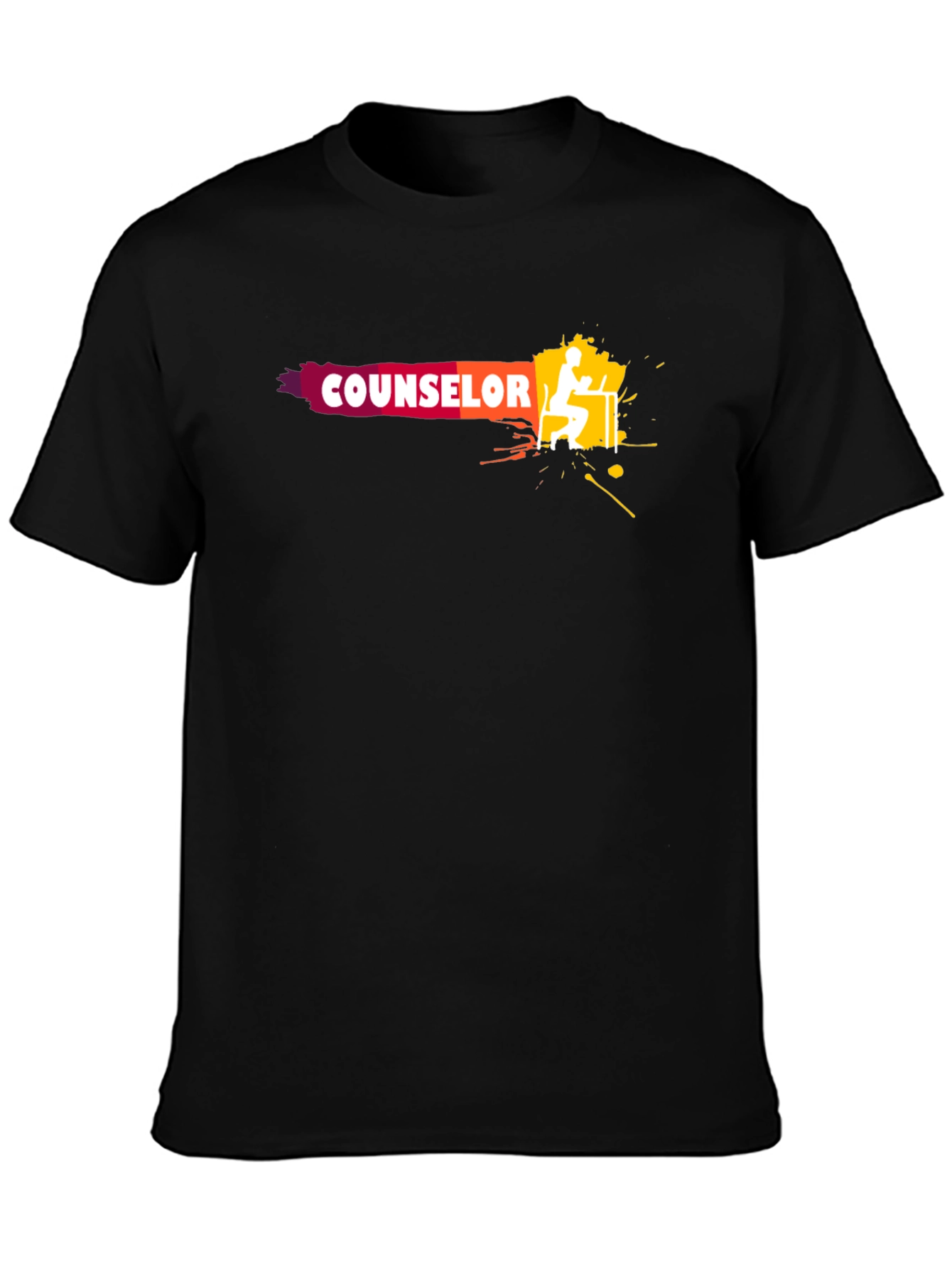 Counselor Graphic Tee - Unisex Black T-Shirt