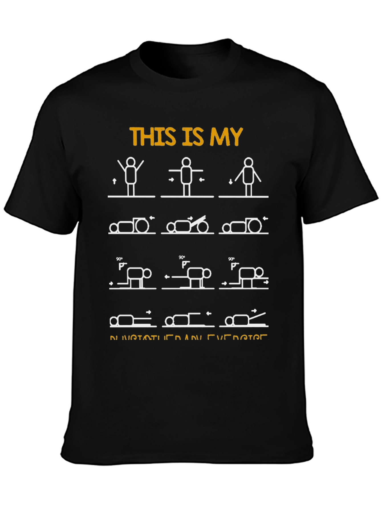 Physiotherapy Exercise T-Shirt - Funny Workout Tee