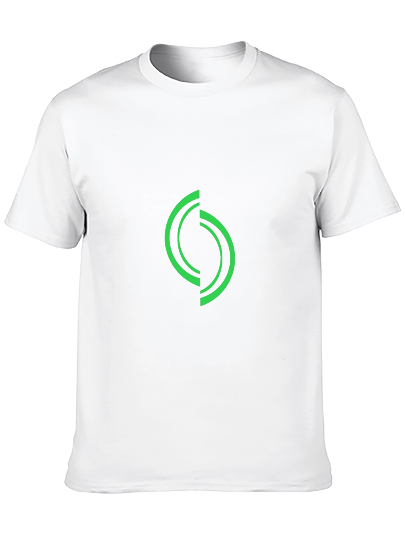 Green Graphic Print Black T-Shirt