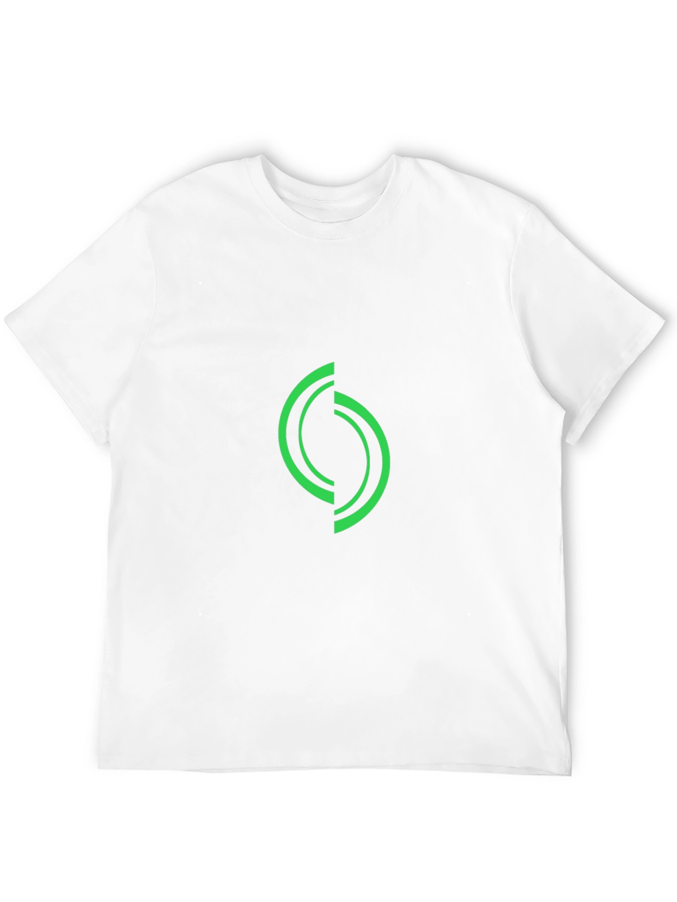 Green Graphic Print Black T-Shirt