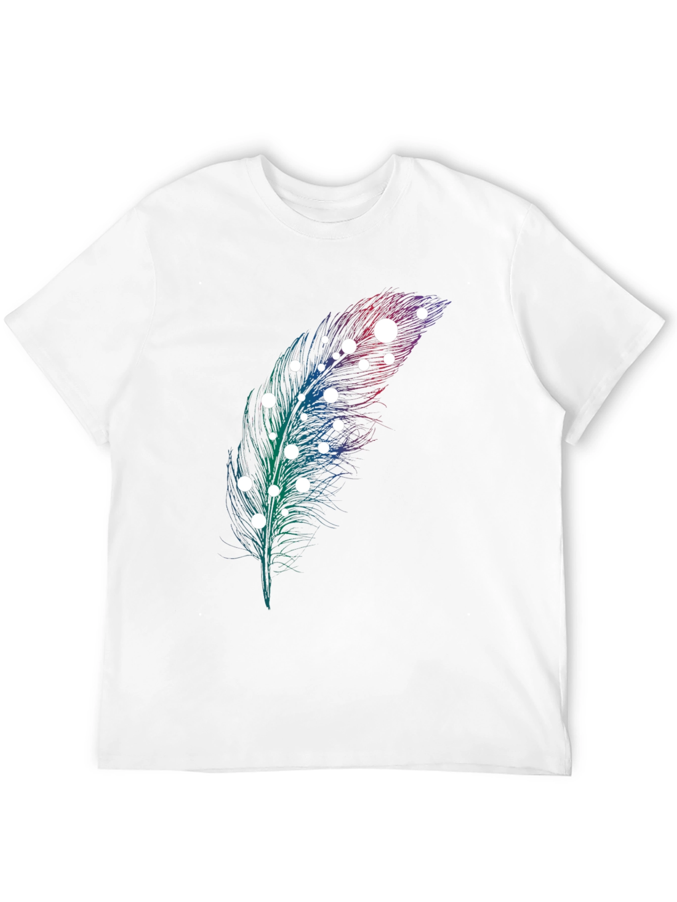 Feather Graphic Print T-Shirt