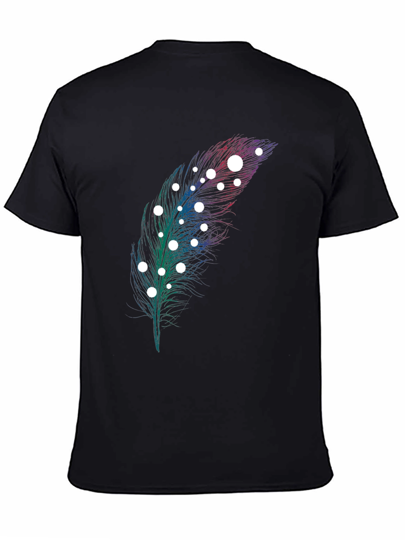 Feather Graphic Print T-Shirt