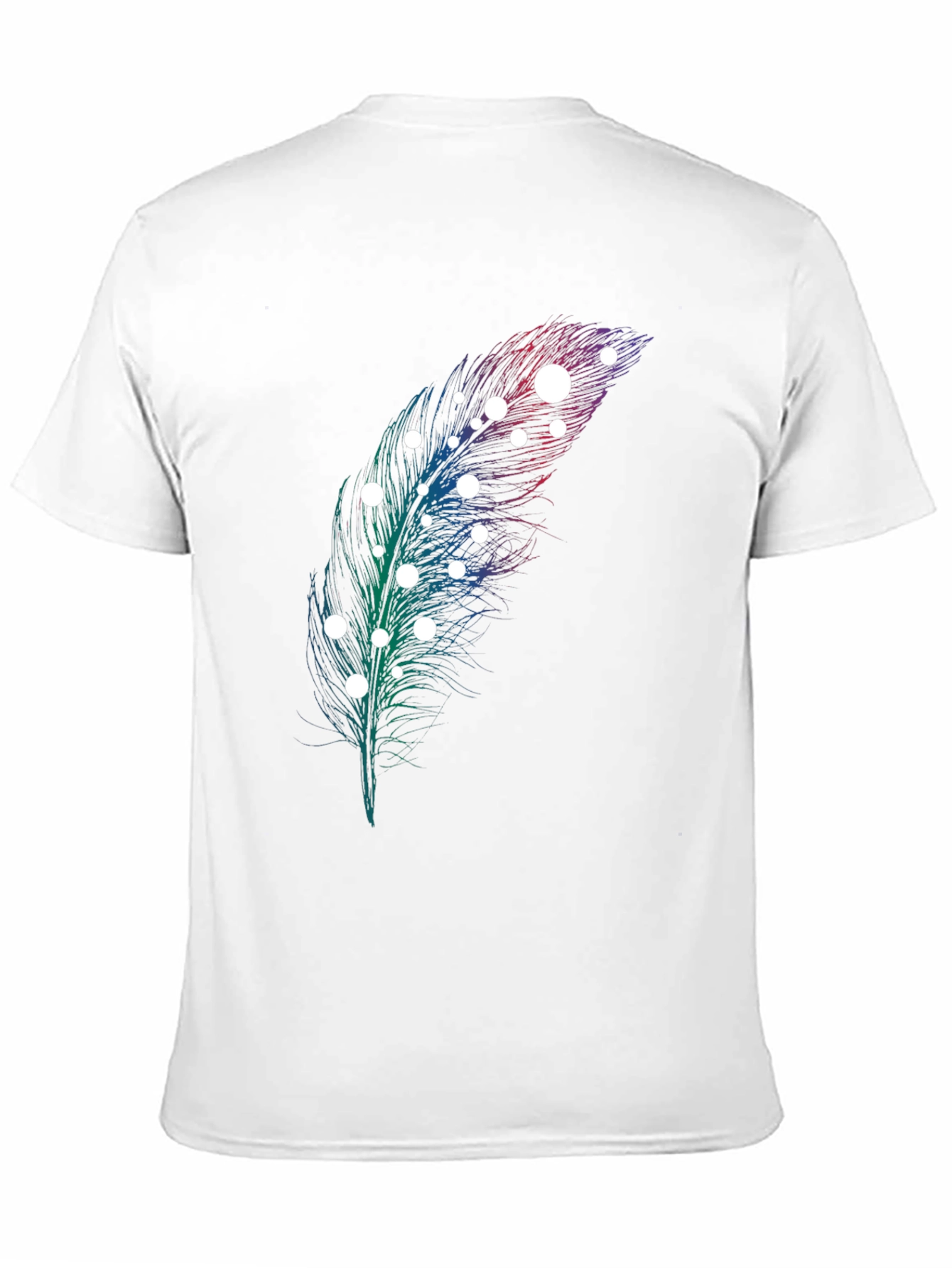 Feather Graphic Print T-Shirt