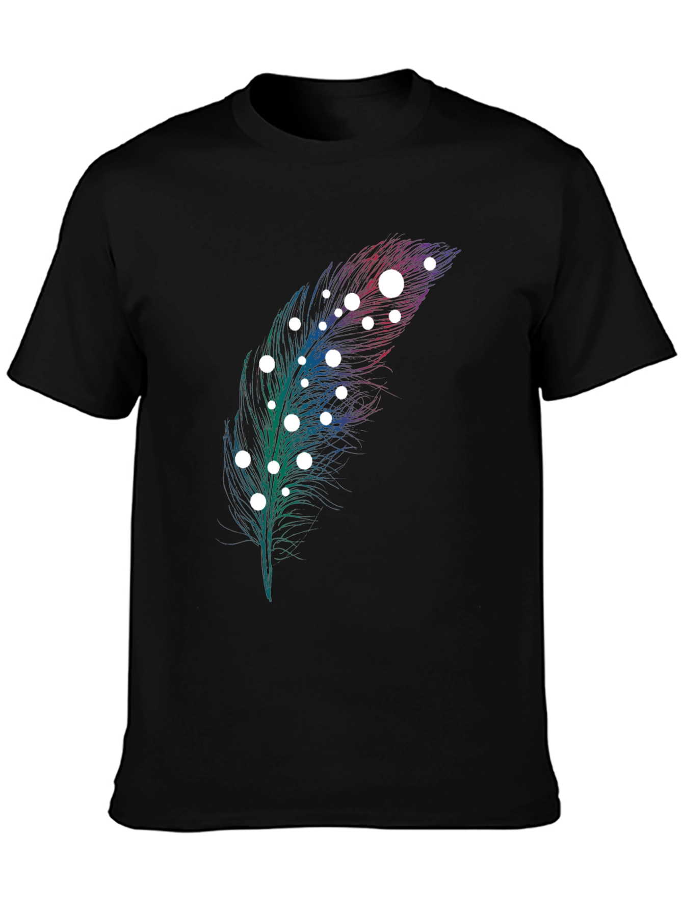 Feather Graphic Print T-Shirt