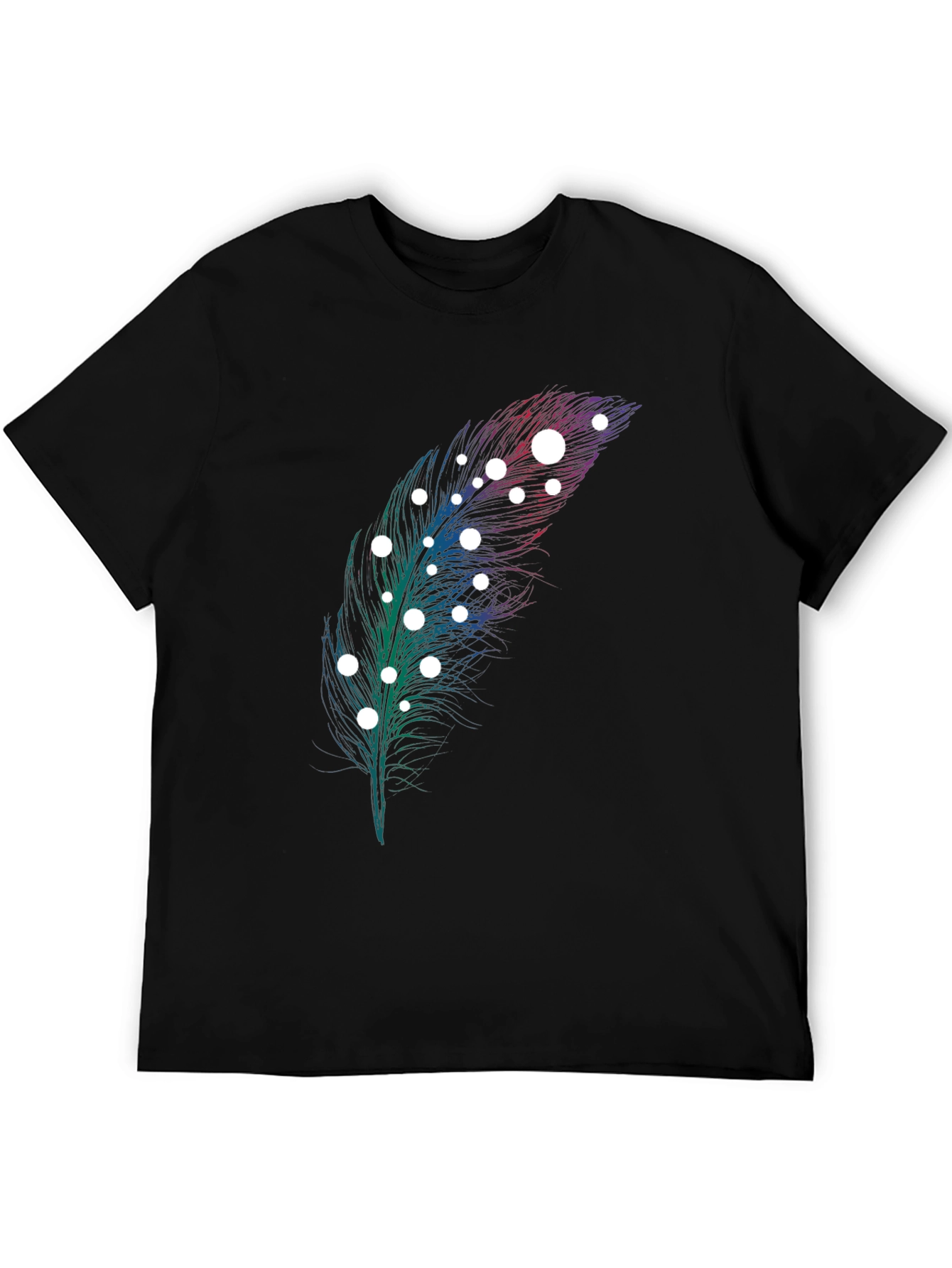 Feather Graphic Print T-Shirt