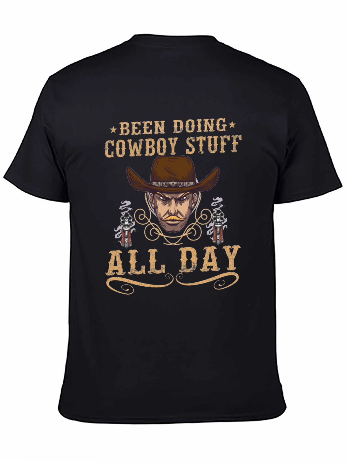 Cowboy Stuff All Day Black T-Shirt