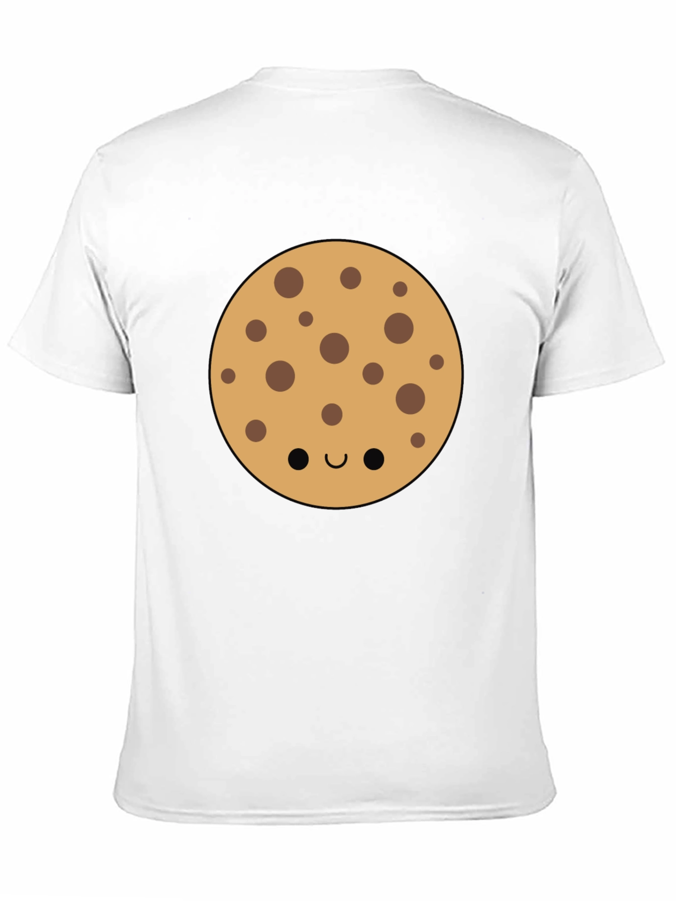 Cute Cookie Graphic Tee - Black Casual Shirt