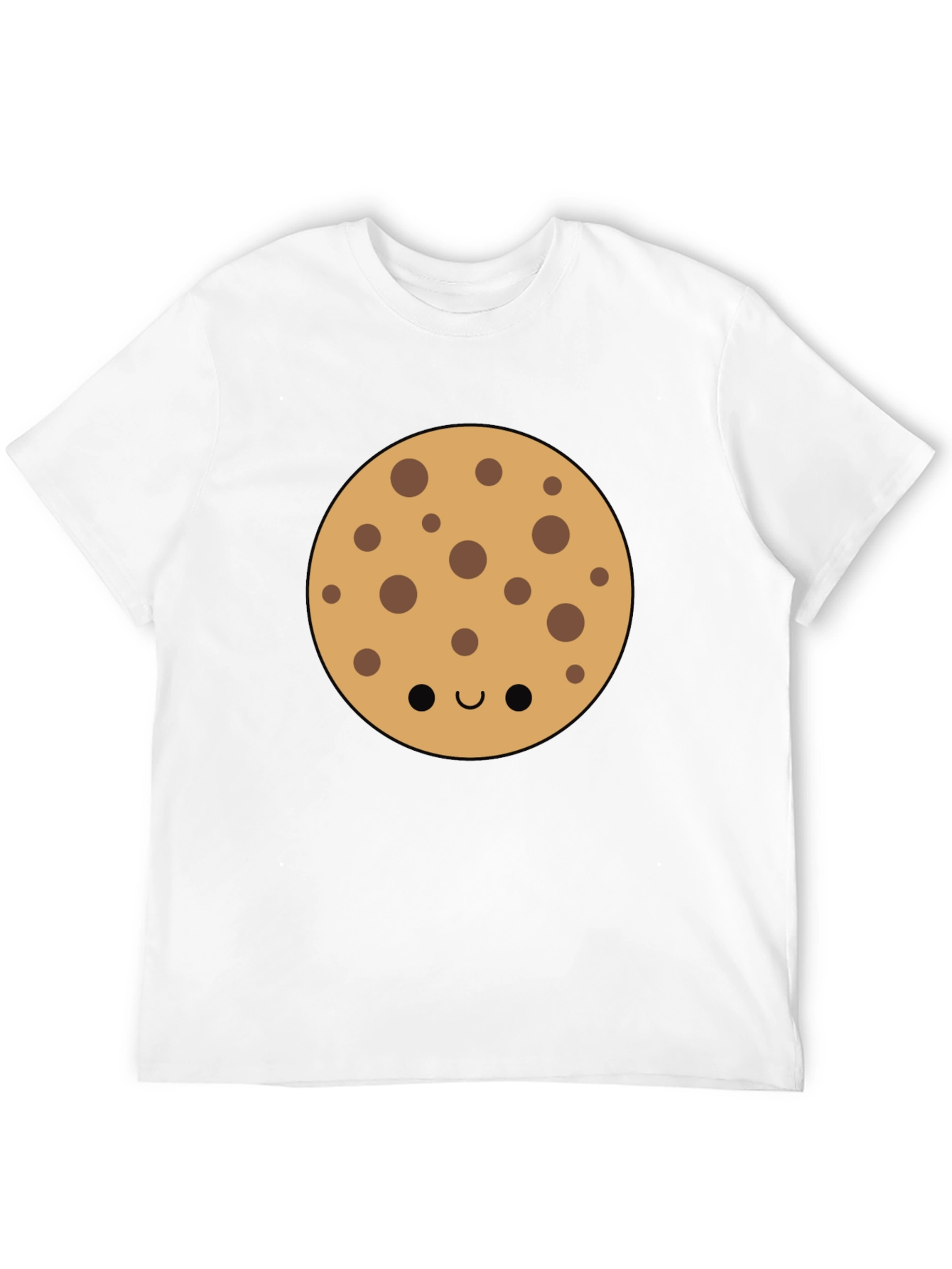Cute Cookie Graphic Tee - Black Casual Shirt
