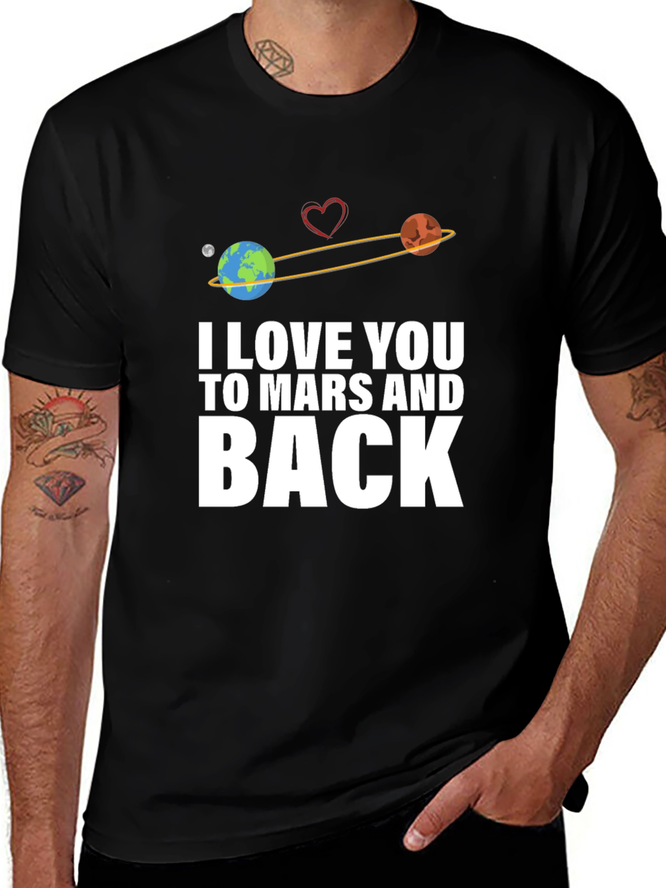 I Love You To Mars And Back Graphic T-Shirt